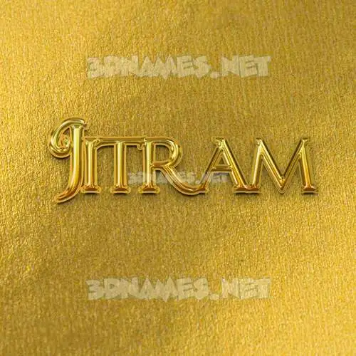 jitram in All Gold style - 3D name wallpaper jitram in All Gold style - 3D name wallpaper