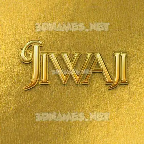 jiwaji in All Gold style - 3D name wallpaper jiwaji in All Gold style - 3D name wallpaper