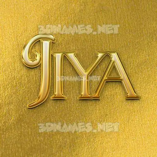 jiya in All Gold style - 3D name wallpaper jiya in All Gold style - 3D name wallpaper