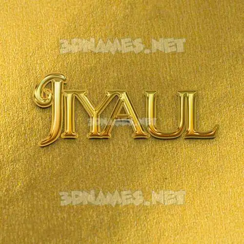 jiyaul in All Gold style - 3D name wallpaper jiyaul in All Gold style - 3D name wallpaper
