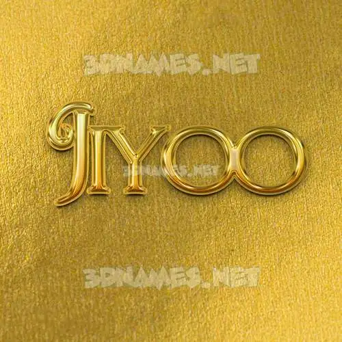 jiyoo in All Gold style - 3D name wallpaper jiyoo in All Gold style - 3D name wallpaper