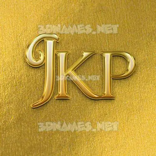 jkp in All Gold style - 3D name wallpaper jkp in All Gold style - 3D name wallpaper