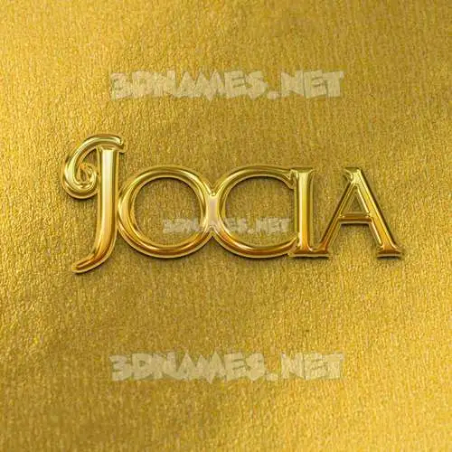 jocia in All Gold style - 3D name wallpaper jocia in All Gold style - 3D name wallpaper