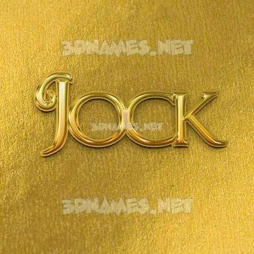 jock in All Gold style - 3D name wallpaper jock in All Gold style - 3D name wallpaper
