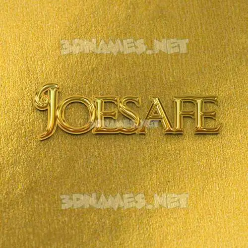 joesafe in All Gold style - 3D name wallpaper joesafe in All Gold style - 3D name wallpaper