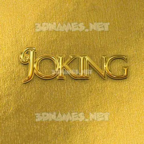 joking in All Gold style - 3D name wallpaper joking in All Gold style - 3D name wallpaper