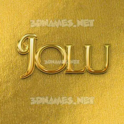 jolu in All Gold style - 3D name wallpaper jolu in All Gold style - 3D name wallpaper