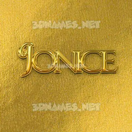 jonice in All Gold style - 3D name wallpaper jonice in All Gold style - 3D name wallpaper
