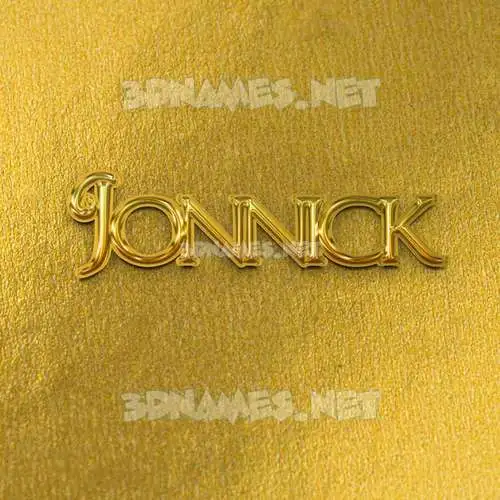 jonnick in All Gold style - 3D name wallpaper jonnick in All Gold style - 3D name wallpaper