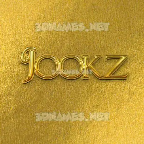 jookz in All Gold style - 3D name wallpaper jookz in All Gold style - 3D name wallpaper