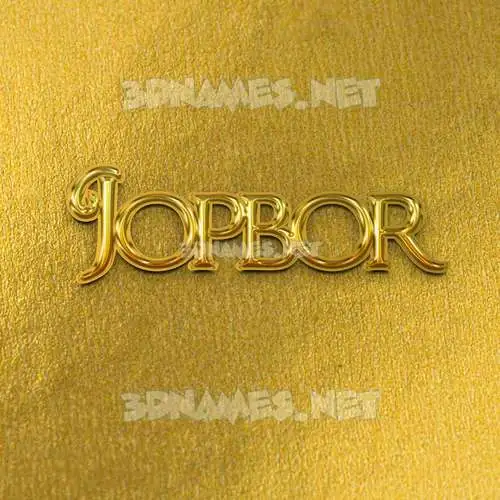 jopbor in All Gold style - 3D name wallpaper jopbor in All Gold style - 3D name wallpaper