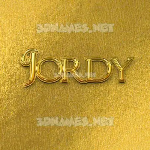 jordy in All Gold style - 3D name wallpaper jordy in All Gold style - 3D name wallpaper