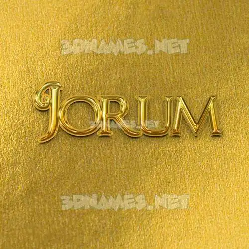 jorum in All Gold style - 3D name wallpaper jorum in All Gold style - 3D name wallpaper