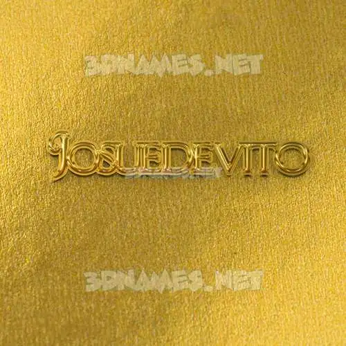 josuedevito in All Gold style - 3D name wallpaper