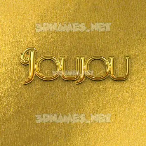 joujou in All Gold style - 3D name wallpaper joujou in All Gold style - 3D name wallpaper
