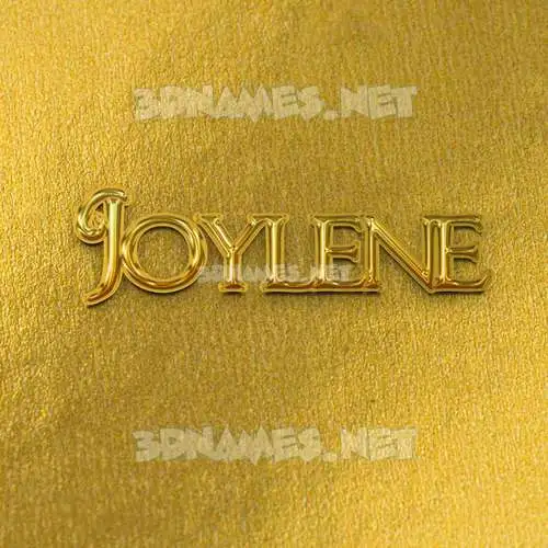 joylene in All Gold style - 3D name wallpaper