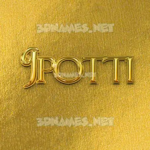 jpotti in All Gold style - 3D name wallpaper jpotti in All Gold style - 3D name wallpaper