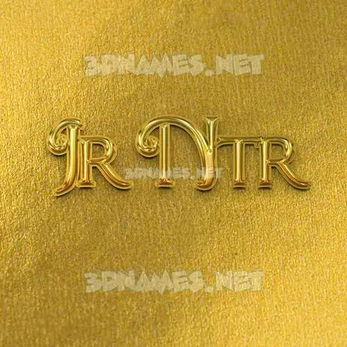 jr ntr in All Gold style - 3D name wallpaper jr ntr in All Gold style - 3D name wallpaper