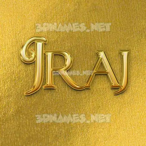 jraj in All Gold style - 3D name wallpaper jraj in All Gold style - 3D name wallpaper