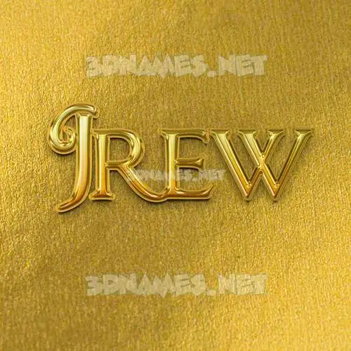 jrew in All Gold style - 3D name wallpaper jrew in All Gold style - 3D name wallpaper