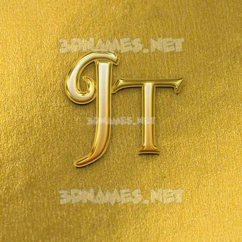 jt in All Gold style - 3D name wallpaper jt in All Gold style - 3D name wallpaper