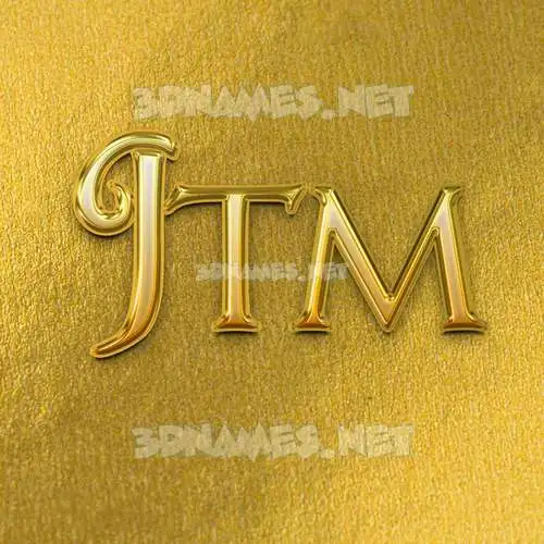 jtm in All Gold style - 3D name wallpaper jtm in All Gold style - 3D name wallpaper