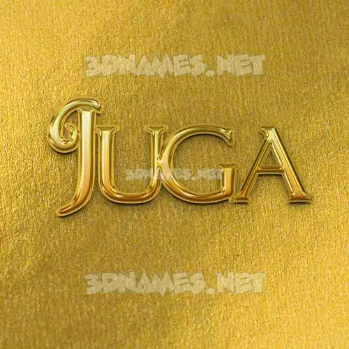 juga in All Gold style - 3D name wallpaper juga in All Gold style - 3D name wallpaper