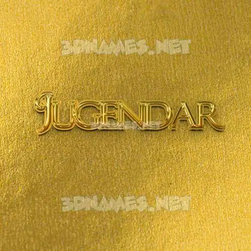jugendar in All Gold style - 3D name wallpaper jugendar in All Gold style - 3D name wallpaper