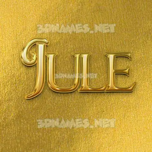 jule in All Gold style - 3D name wallpaper jule in All Gold style - 3D name wallpaper