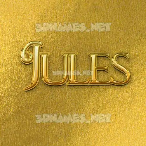 jules in All Gold style - 3D name wallpaper jules in All Gold style - 3D name wallpaper