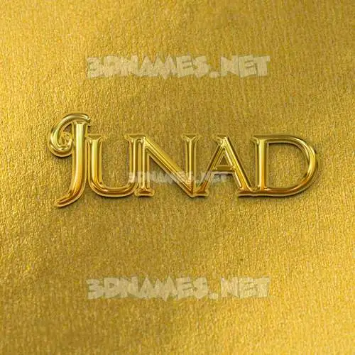 junad in All Gold style - 3D name wallpaper junad in All Gold style - 3D name wallpaper