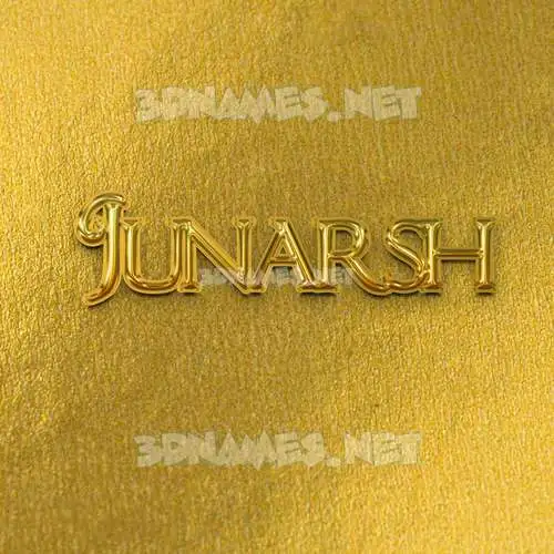 junarsh in All Gold style - 3D name wallpaper junarsh in All Gold style - 3D name wallpaper
