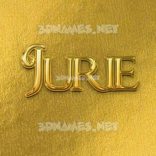 jurie in All Gold style - 3D name wallpaper jurie in All Gold style - 3D name wallpaper