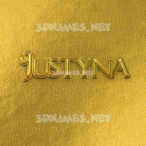 justyna in All Gold style - 3D name wallpaper justyna in All Gold style - 3D name wallpaper