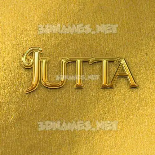 jutta in All Gold style - 3D name wallpaper jutta in All Gold style - 3D name wallpaper