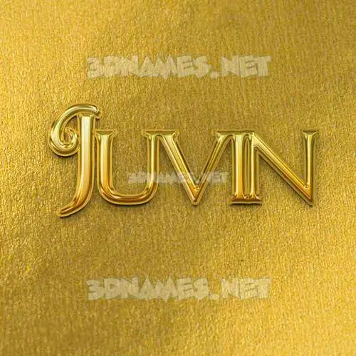 juvin in All Gold style - 3D name wallpaper juvin in All Gold style - 3D name wallpaper