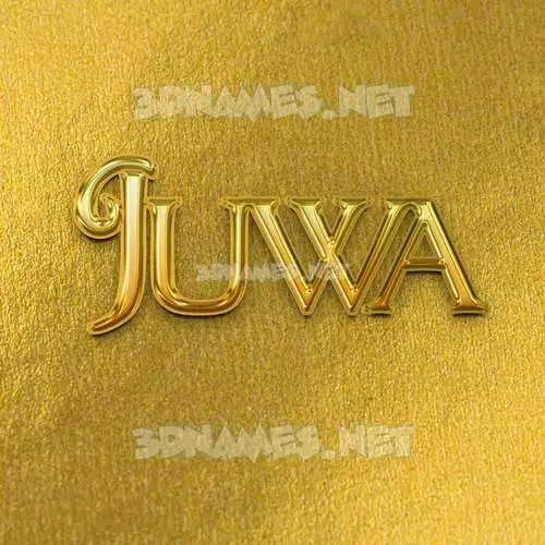 juwa in All Gold style - 3D name wallpaper juwa in All Gold style - 3D name wallpaper