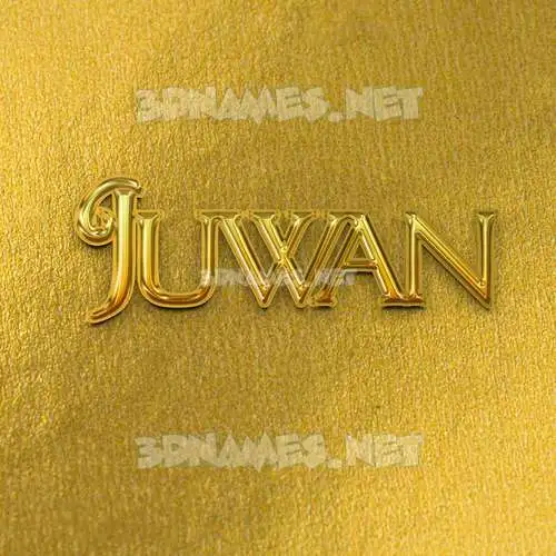 juwan in All Gold style - 3D name wallpaper juwan in All Gold style - 3D name wallpaper
