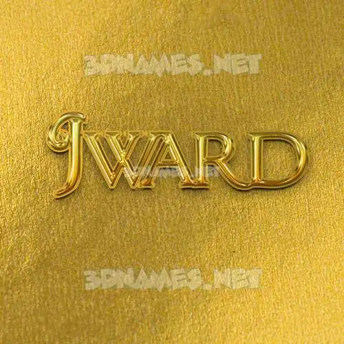 jward in All Gold style - 3D name wallpaper jward in All Gold style - 3D name wallpaper