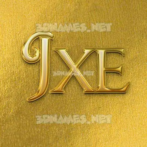 jxe in All Gold style - 3D name wallpaper jxe in All Gold style - 3D name wallpaper