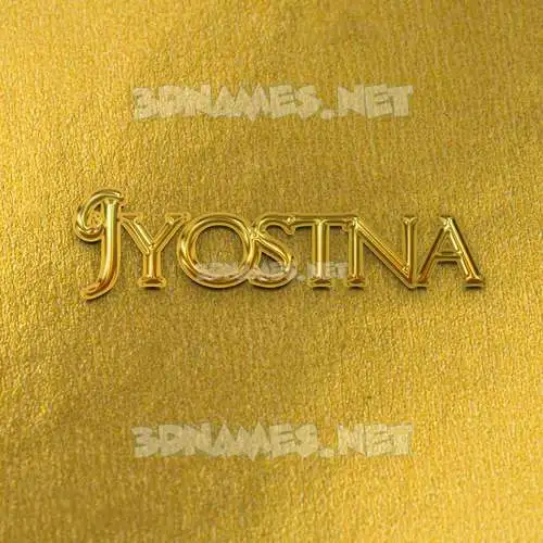 jyostna in All Gold style - 3D name wallpaper