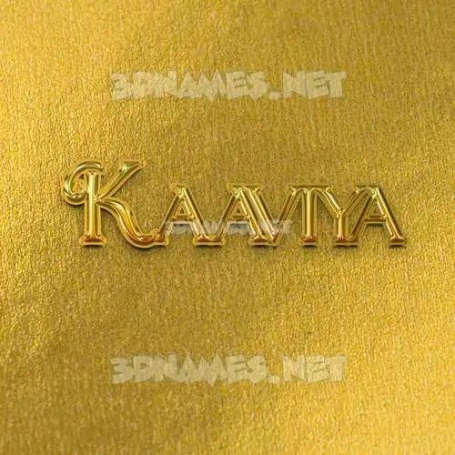 kaaviya in All Gold style - 3D name wallpaper kaaviya in All Gold style - 3D name wallpaper