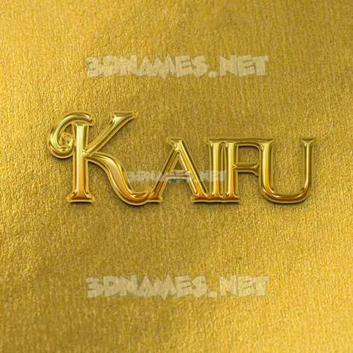 kaifu in All Gold style - 3D name wallpaper kaifu in All Gold style - 3D name wallpaper