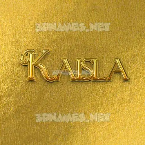 kaisla in All Gold style - 3D name wallpaper kaisla in All Gold style - 3D name wallpaper