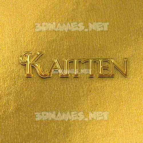 kaitten in All Gold style - 3D name wallpaper kaitten in All Gold style - 3D name wallpaper