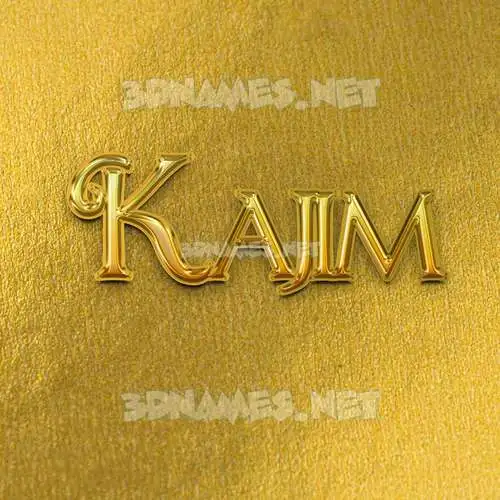 kajim in All Gold style - 3D name wallpaper kajim in All Gold style - 3D name wallpaper