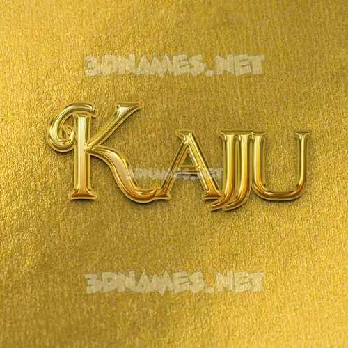 kajju in All Gold style - 3D name wallpaper kajju in All Gold style - 3D name wallpaper