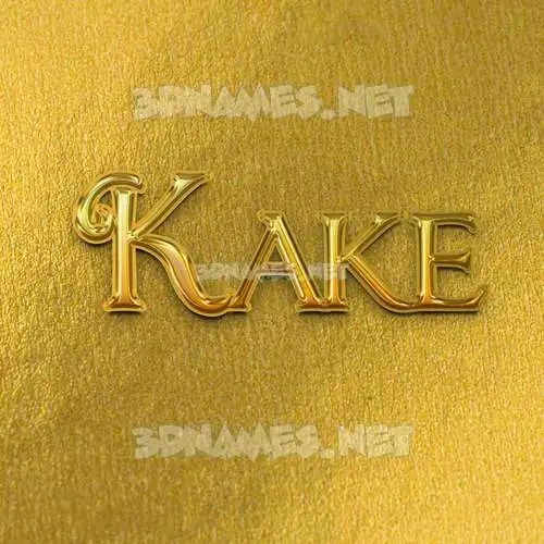 kake in All Gold style - 3D name wallpaper kake in All Gold style - 3D name wallpaper