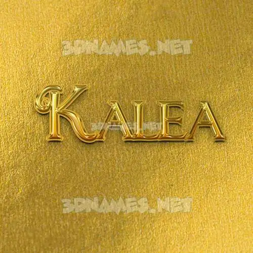 kalea in All Gold style - 3D name wallpaper kalea in All Gold style - 3D name wallpaper