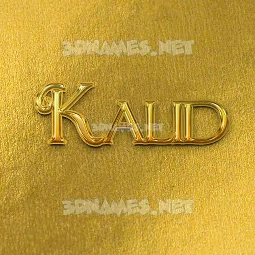 kalid in All Gold style - 3D name wallpaper kalid in All Gold style - 3D name wallpaper